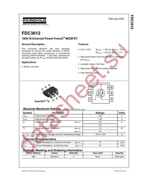 FDC3612_F095 datasheet  